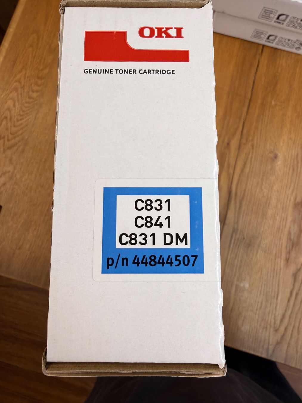 Oki Cartucce per stampanti & toner: Oki Toner Cyan p/n 44844507 C831/C841 – Nuovo e nell'imballaggio originale da Wil SG venduto da gianon 1