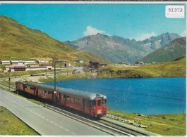 Oberalp-Passhöhe mit der Furka-Oberalp Bahn