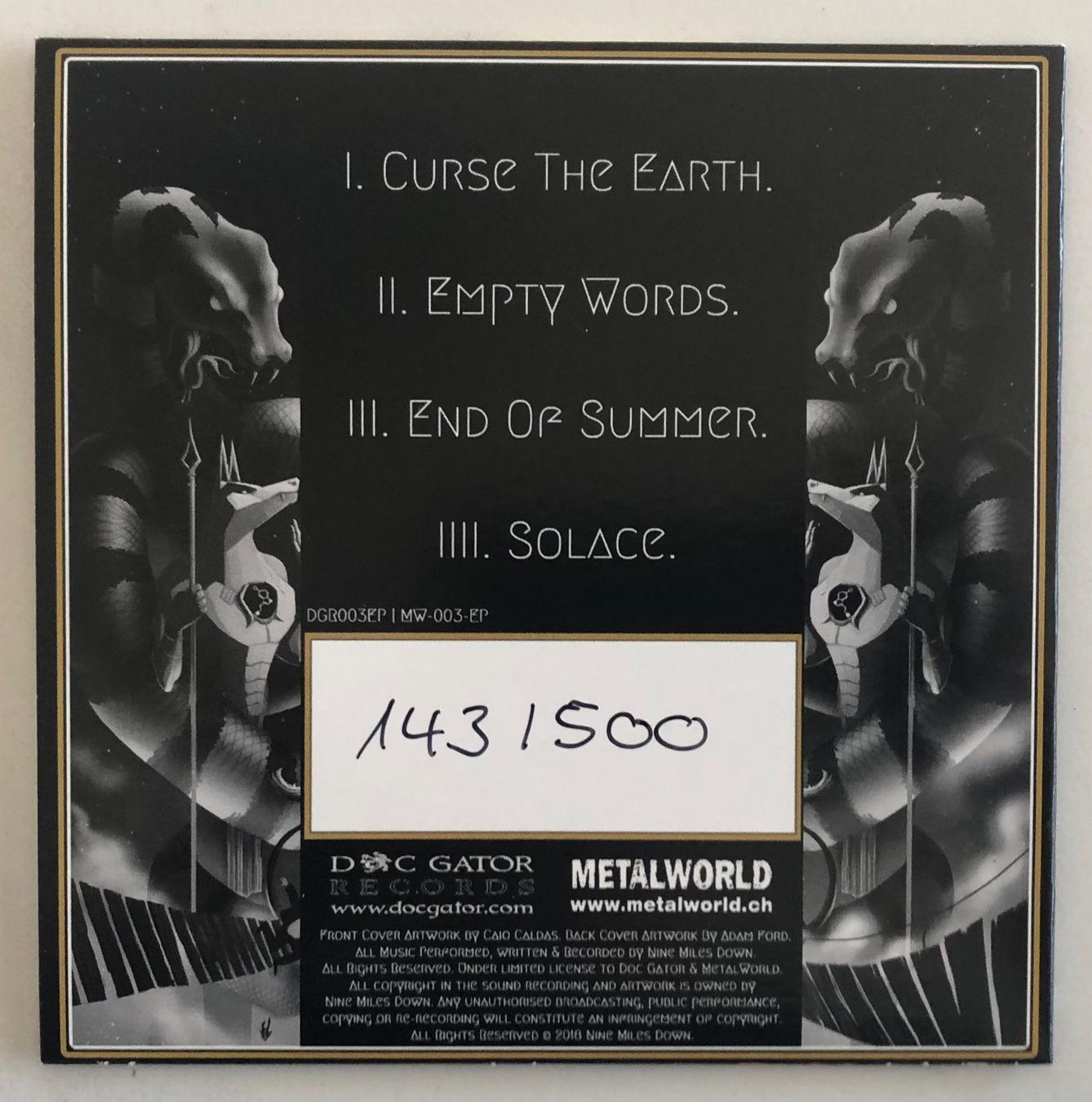 Dischi in vinile: NINE MILES DOWN - FRACTURES – Usato da Poliez-Pittet venduto da Newtown-Records 6