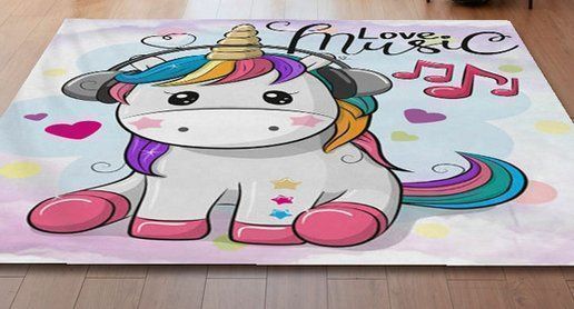 Teppiche: Teppich Einhorn Music 60cm x 40cm – Neu und originalverpackt aus Walenstadt von emynmuil1