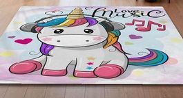 Teppich Einhorn Music 60cm x 40cm