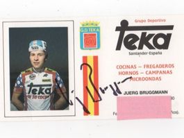 Autorammkarte von Ex-Radrennfahrer Jürg Bruggmann CH