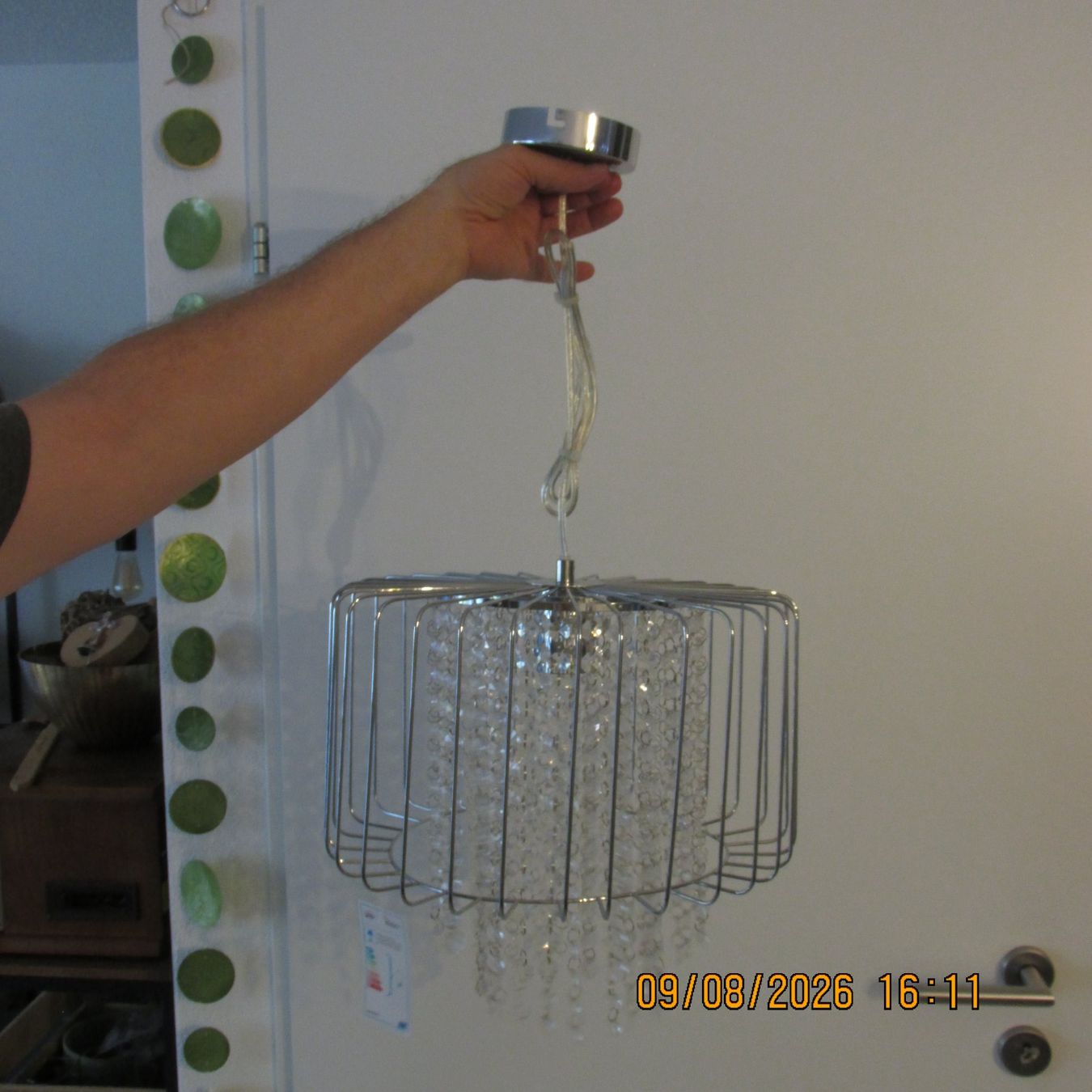 Lampade: Hängeleuchte Deckenlampe Metall Kunststoff Perlen – Nuovo (secondo la descrizione) da Galgenen venduto da Forflowers