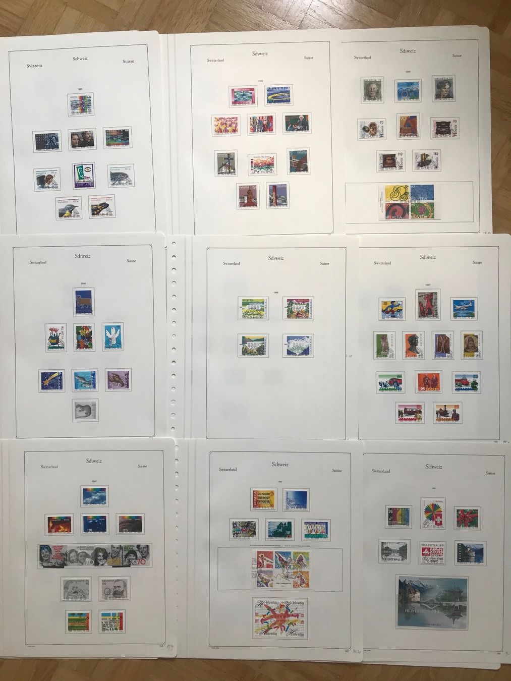 Tous les timbres: Schweizer Briefmarkensammlung ab 1988 - 2005 – D'occasion à stäfa par brandy66 2