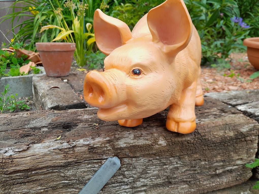 Figuren: Cochon en résine ht. 21 cm – Neu und originalverpackt aus courtételle von capsule05 2