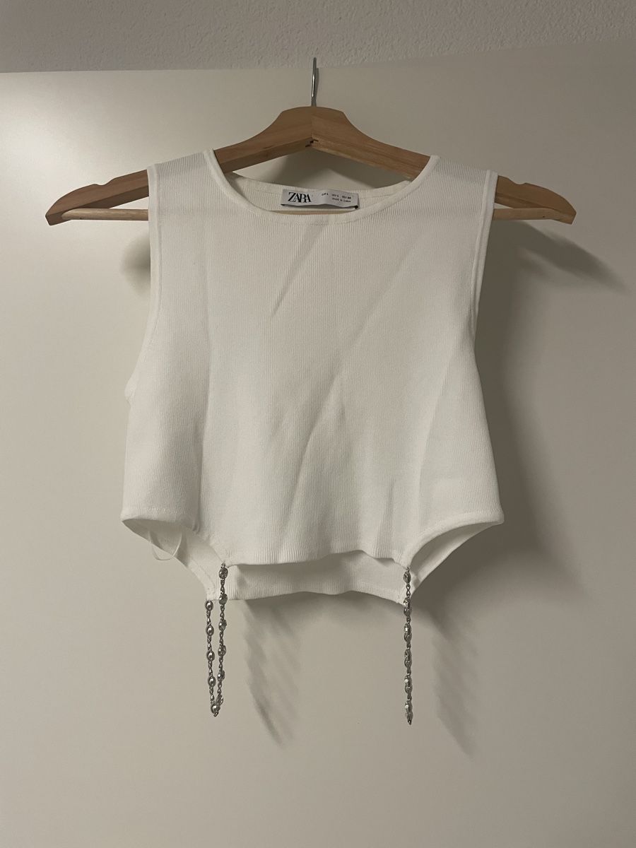Zara Top: Top Zara bianco L – Nuovo (secondo la descrizione) da murten venduto da Ester09
