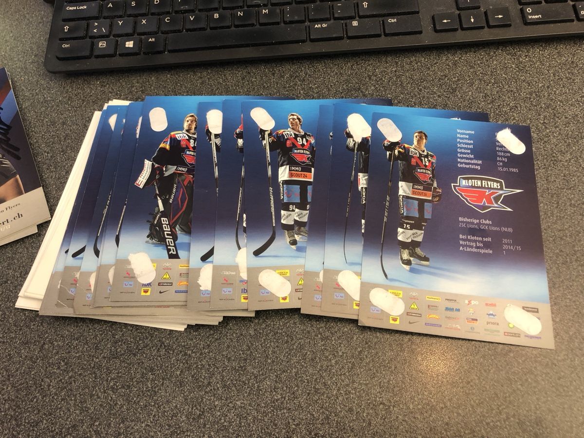 Autografi: 45 Original Autogrammkarten KLOTEN FLYERS – Usato da Lufingen venduto da Rac0 5