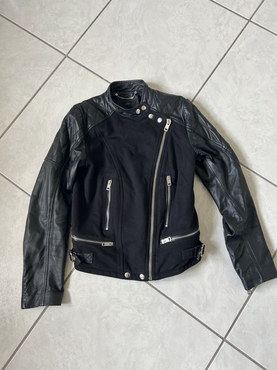 Diesel Giacche: Veste Diesel noire en cuir – Usato da Boncourt venduto da fcb2005 1