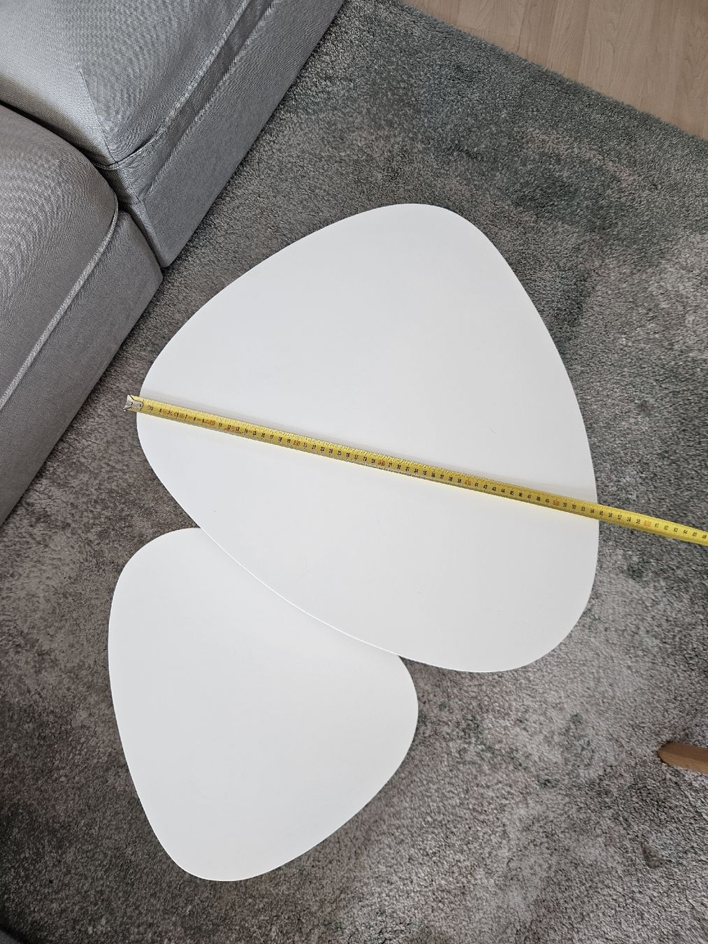 Set di tavolo e panche: Couchtische weiss Holz 2er Set – Usato da Zürich venduto da dom_7d9b 4