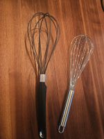 Schneebesen Set 2 Stk. Edelstahl und Kunststoff 