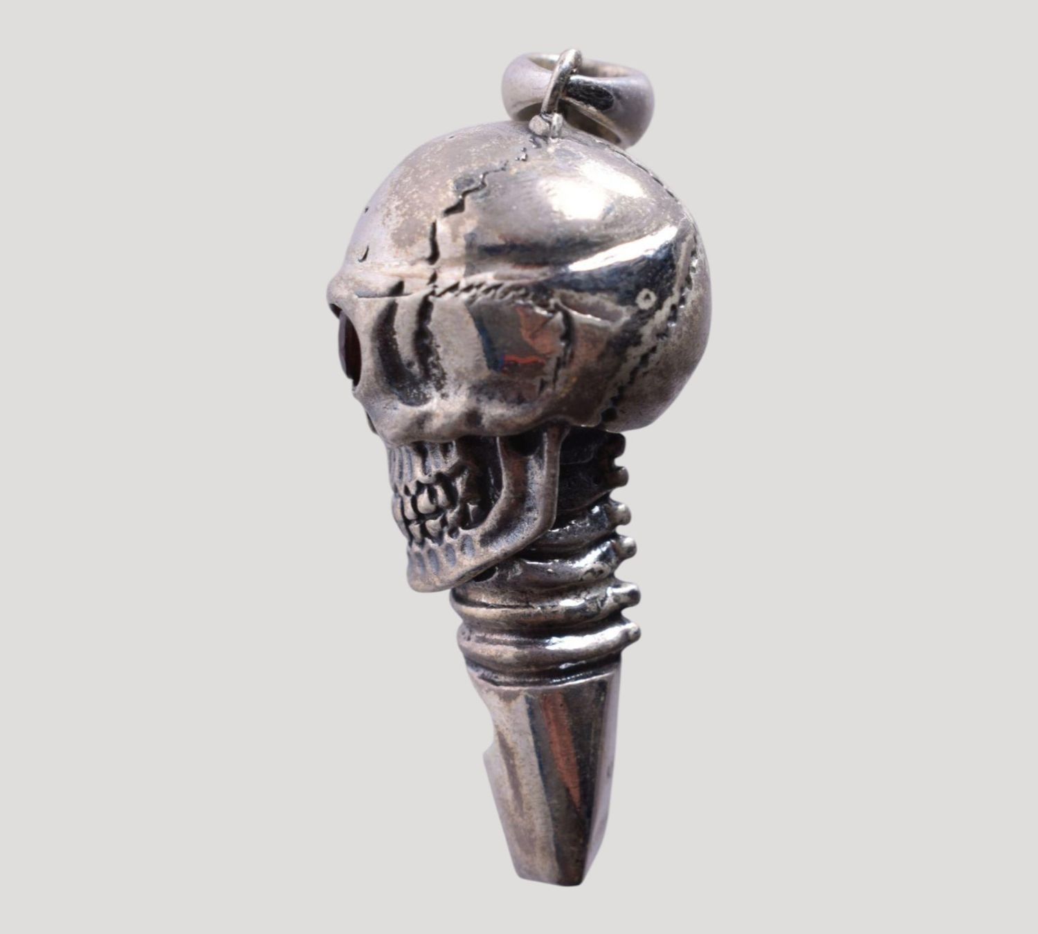 Ciondoli: Silver/ Silber / argent Skull Whistle – Usato da Apples venduto da the_7jtf 1