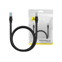 Baseus Ethernet CAT5, 1m Netzwerkkabel (schwarz)