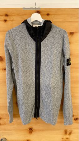 Stone Island Zipper-Hoodie, Blau, Top Zustand, Grösse L