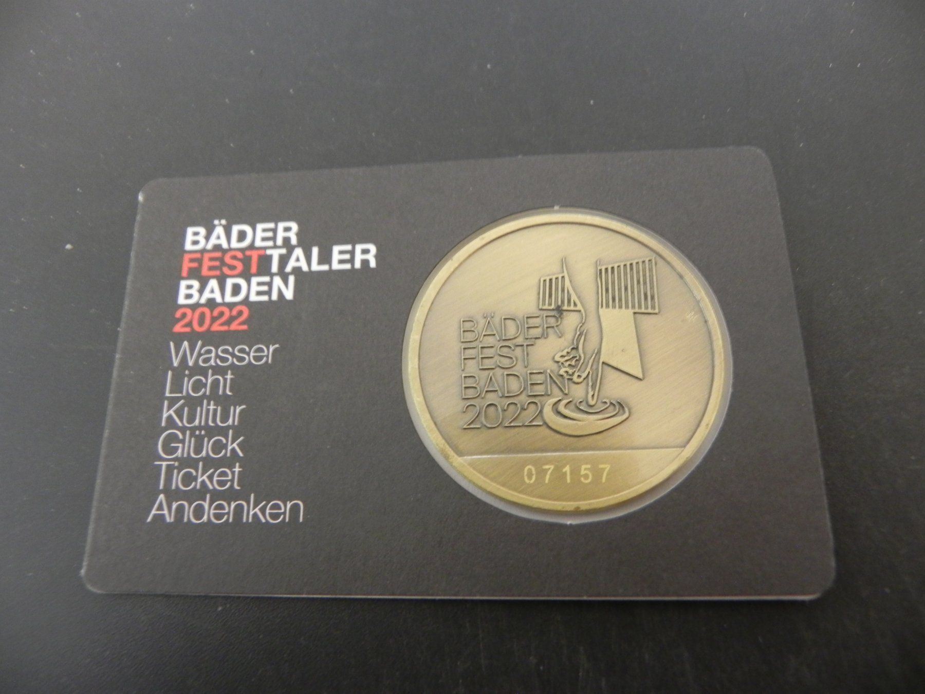 Médailles: Medaille Baden Bäderfest 2022 – D'occasion à Biel/Bienne par Gogolozi