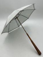 Antiker Damen-Flanierschirm Parasol mit geschnitztem Griff