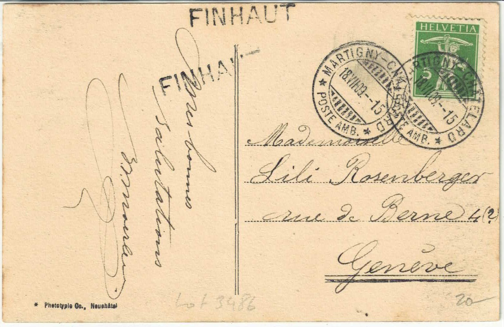 Cartoline postali: Finhaut et le Bel Oiseau - Gare – Usato da Ettingen venduto da Kartenplanet 1