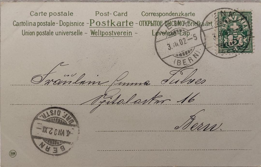 Ansichtskarten: BAD LENK - 1902 – Gebraucht aus Delémont von Domdom1 1