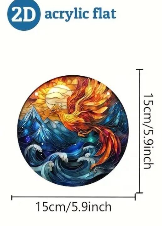 Poster & Bilder: Fensterbild Acryl Phönix 15cm – Neu und originalverpackt aus Walenstadt von emynmuil1 2