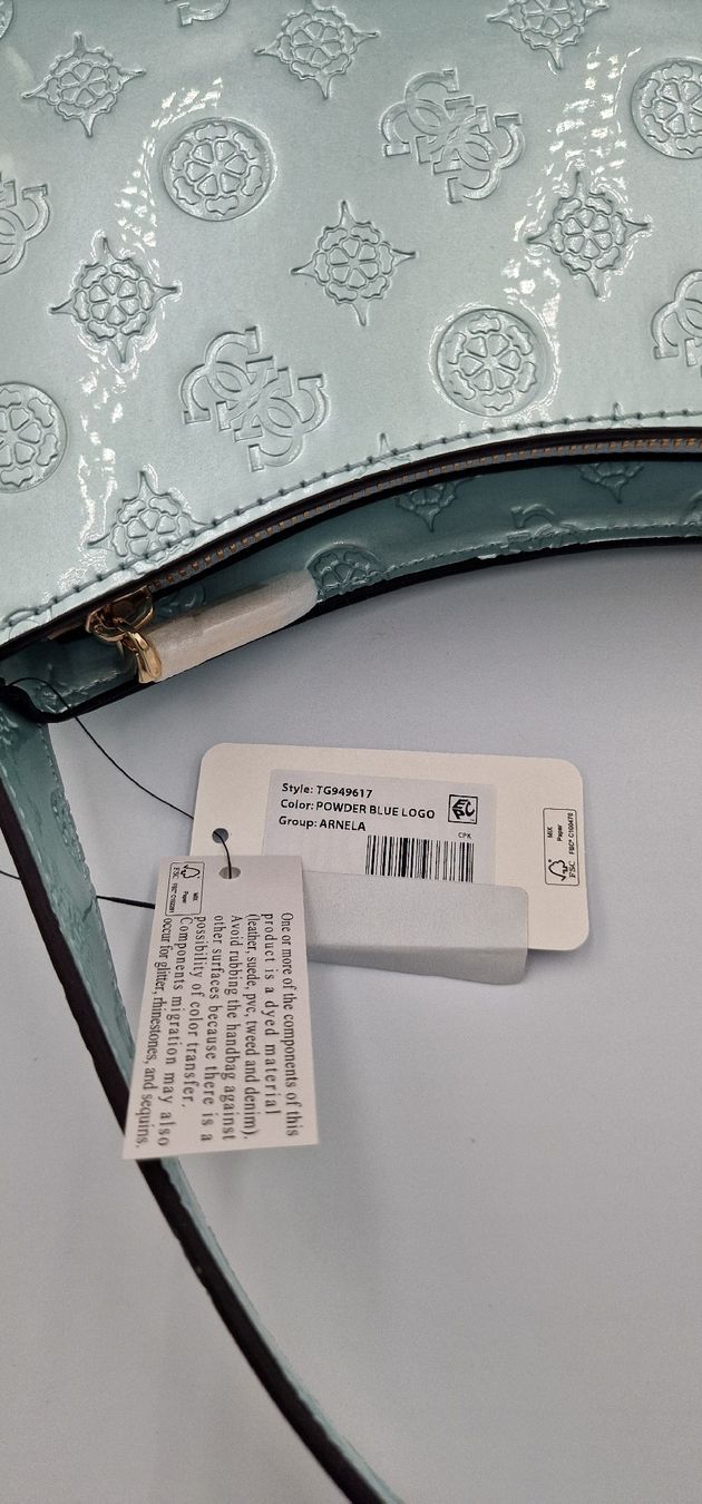 Guess Taschen für Damen: Guess Handtasche hellblau neu mit Etikett – Neu und originalverpackt aus Affeltrangen von Szafaoli 5
