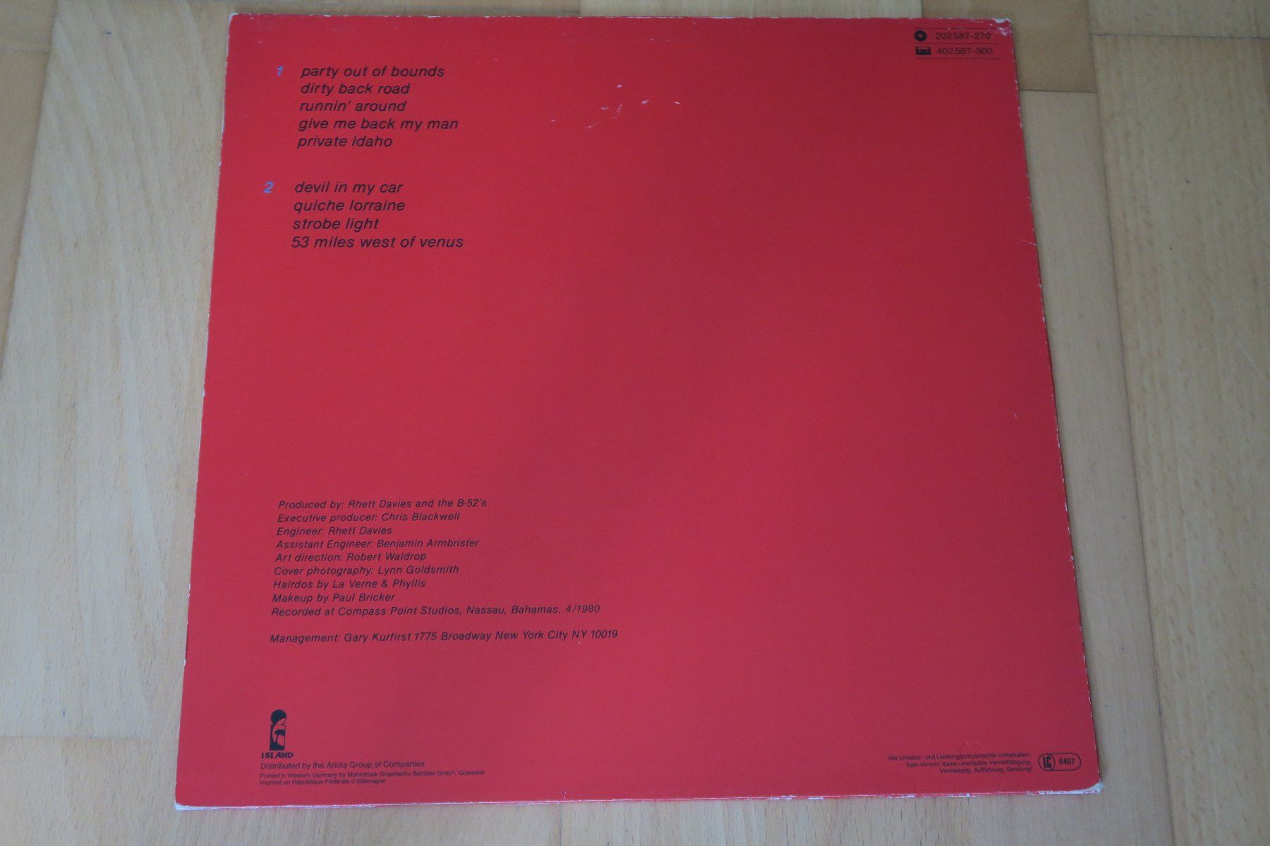 Dischi in vinile: The B-52's – Wild Planet – Usato da Thun venduto da Karibu70 1