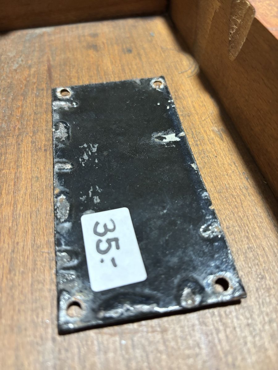 Insegne: Emailschild, Hinweisschild, Mischventil Industrie – Usato da Staufen venduto da timelessvintage 2