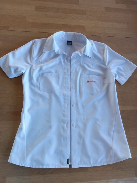 Odlo Camicette: Odlo Damen Bluse Gr. S Weiss kurzarm – Nuovo (secondo la descrizione) da Oensingen venduto da SpiPhEg46