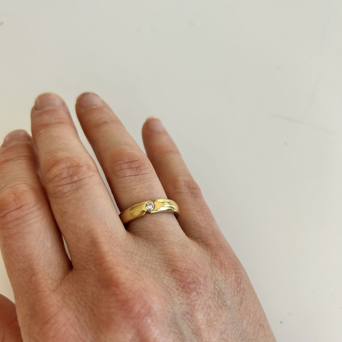 Ringe: Bague vintage solitaire or jaune – Gebraucht aus Lausanne von mmangiol
