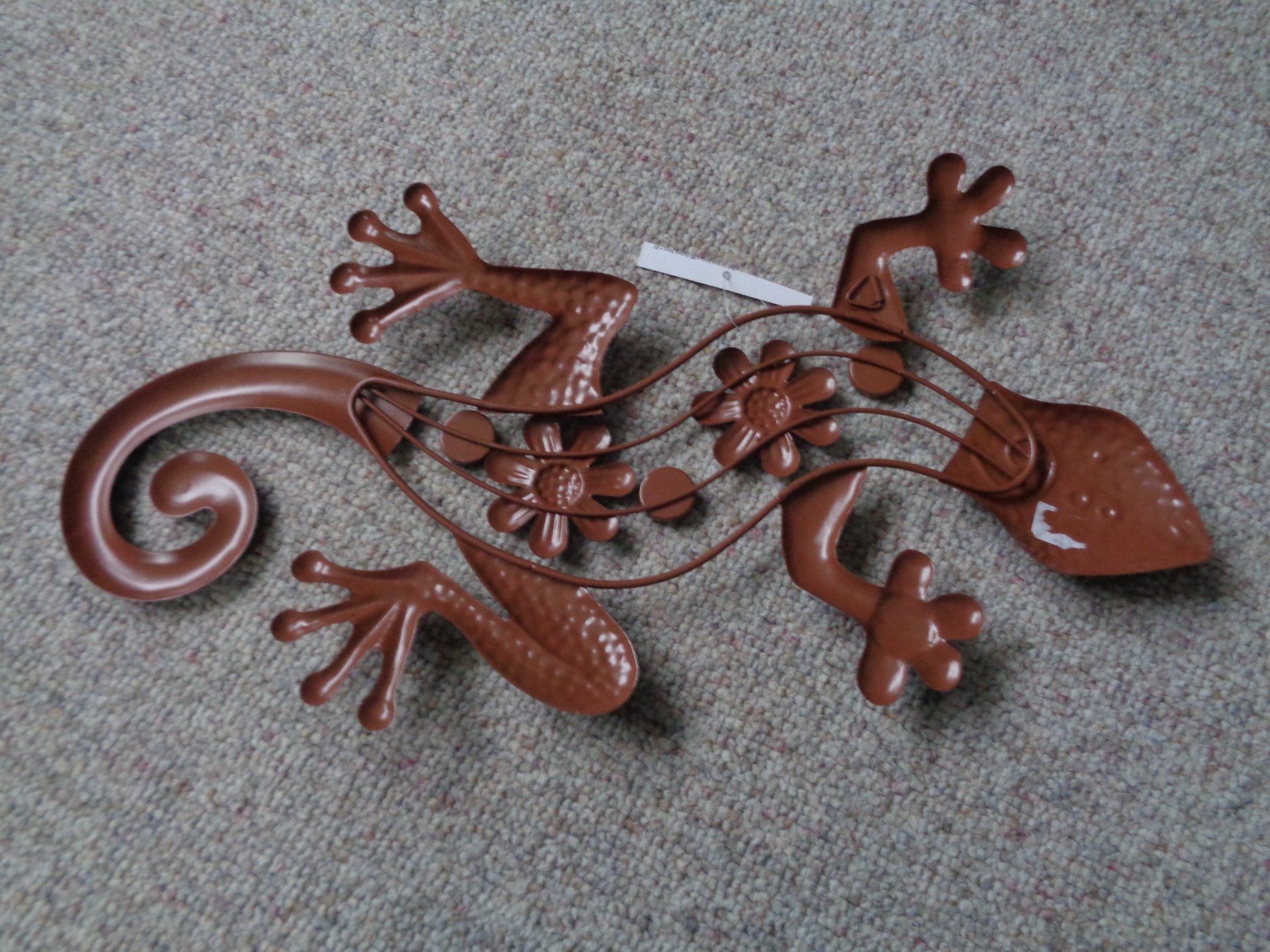 Statuette: Gecko aus Metall (41 cm) – Nuovo e nell'imballaggio originale da Langenbruck venduto da Gumsi 3