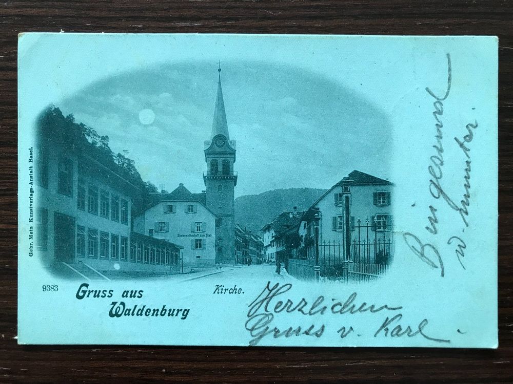 GRUSS AUS WALDENBURG Speisewirtschaft zum Stab, Kirche, 1902 Kaufen