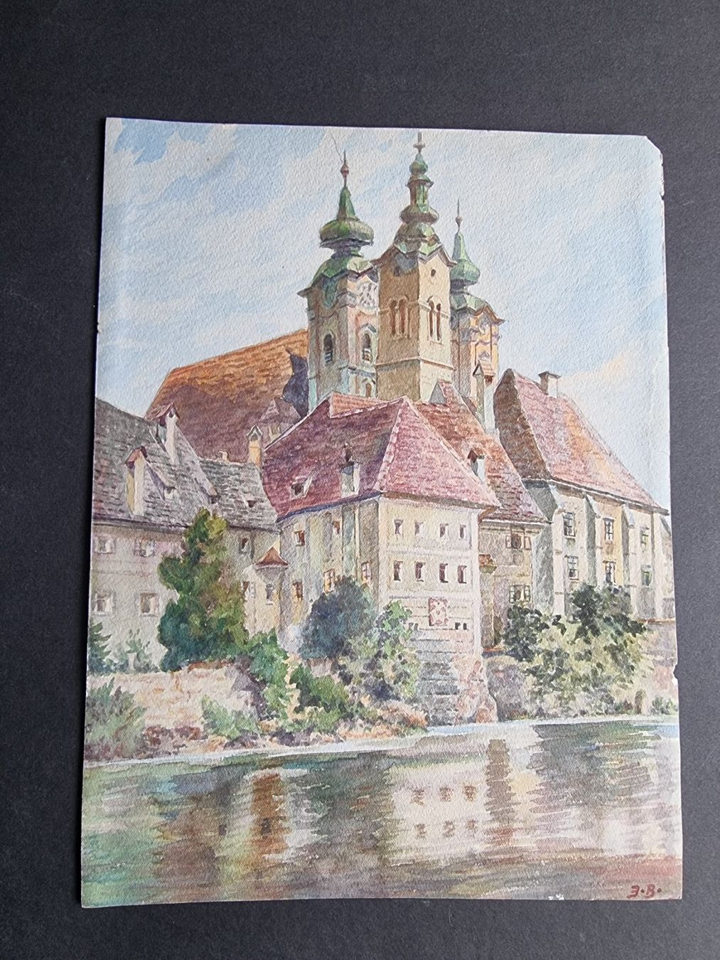 Dipinti: Aquarell monogrammiert Grösse 31x23cm – Usato da Gersau venduto da grafik-kunst 2