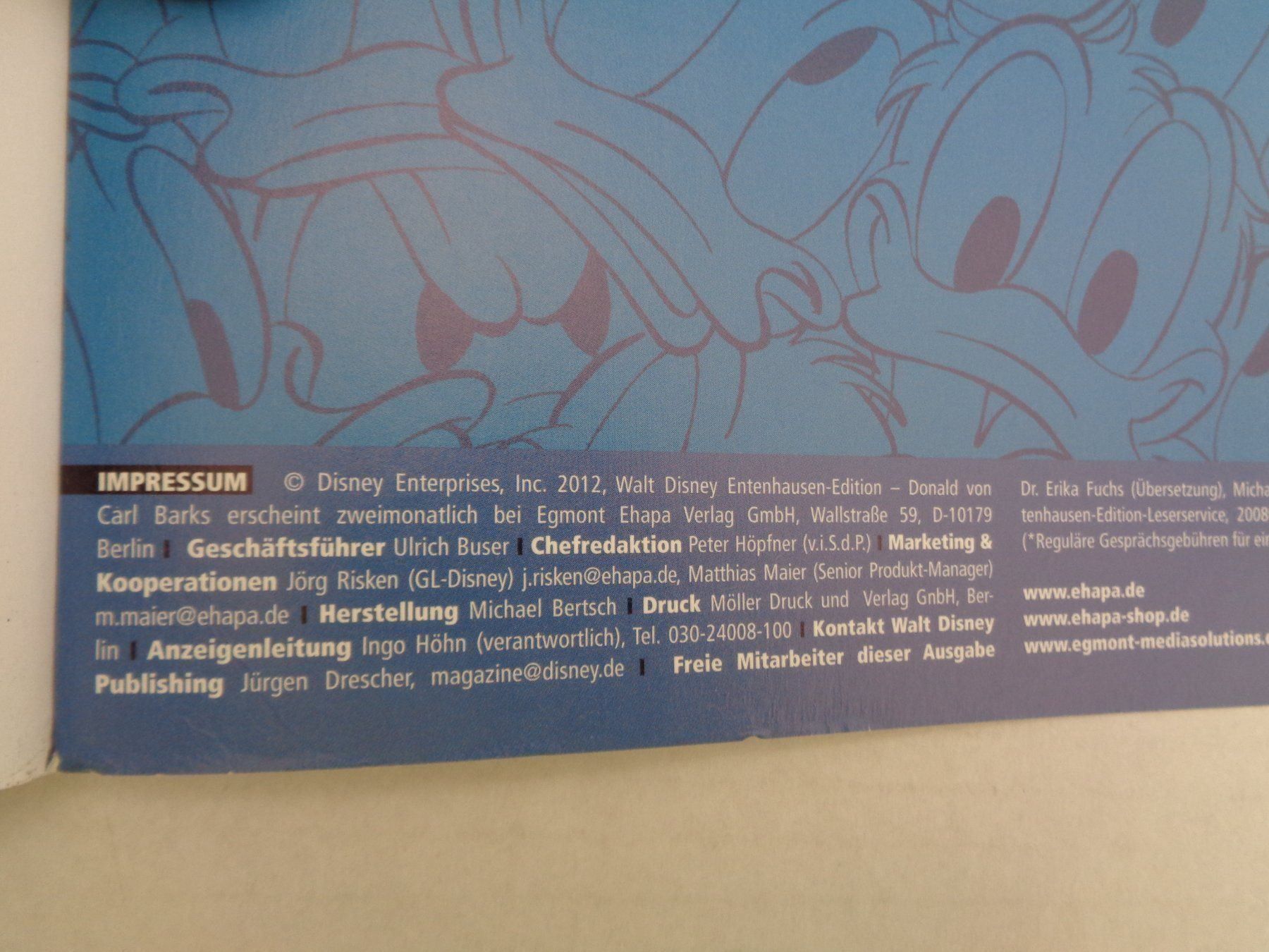 Fumetti: 4 Hefte Donald Duck von Carl Barks -2012 – Usato da Chur venduto da omonia 5