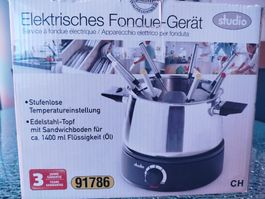 Studio Elektrisches Fondue-Set 1500W Edelstahl
