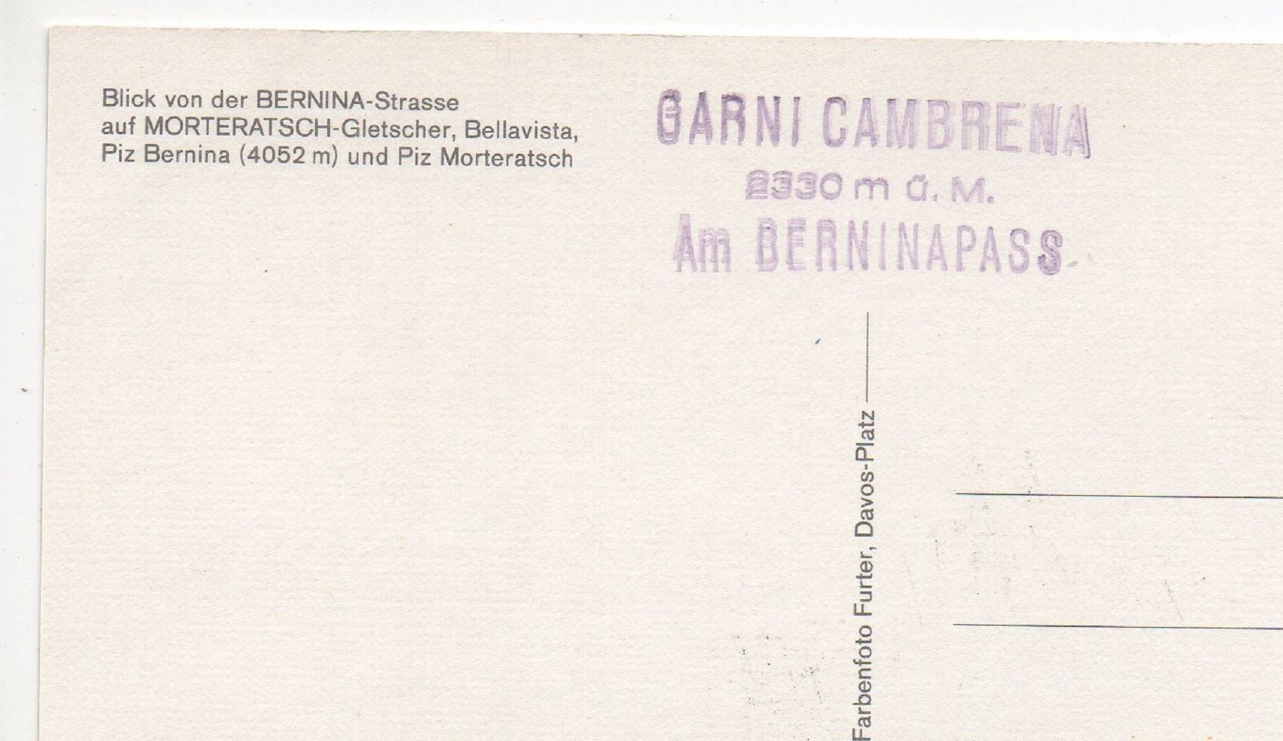 Cartes postales: BERNINA Morteratsch-Gletscher – Neuf (Voir description) à Jona par philajona 1