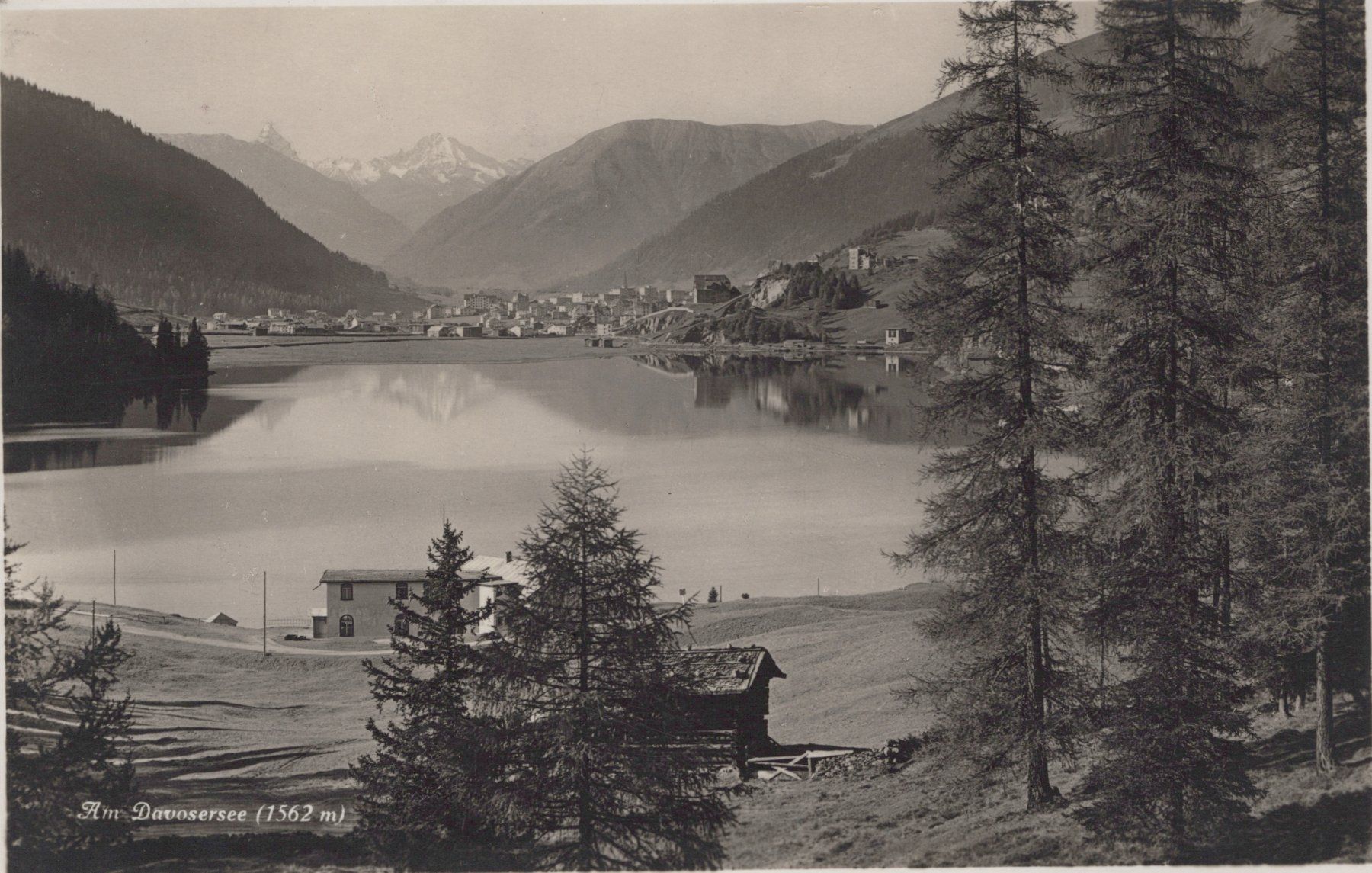 Cartoline postali: 0086 - Postkarte / Ansichtskarte - Davos Davosersee – Usato da Reinach BL venduto da Boston-Verkauf