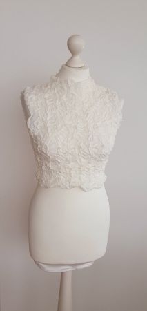 Top weiss, Baumwolle Gr XS/S