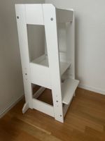 Lernturm weiss aus Holz für Kinder gebrauchter Zustand