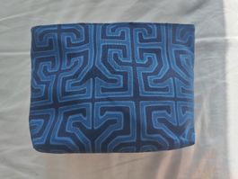 Colombian Blue patterned cosmetic bag