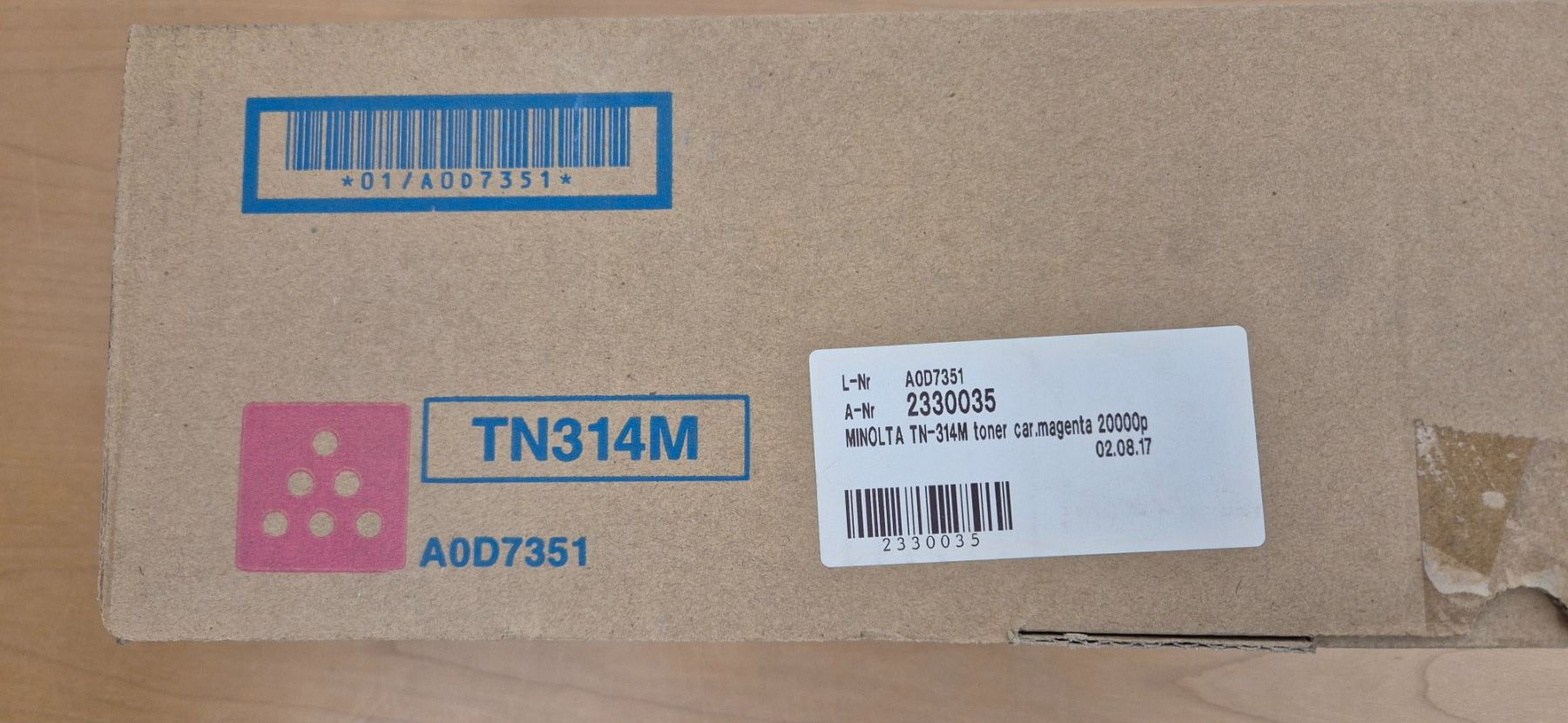 Konica Druckerpatronen & Toner: Konica Minolta TN314M Toner Magenta A0D7351 – Neu (gemäss Beschreibung) aus Elgg von computerbrocki 1
