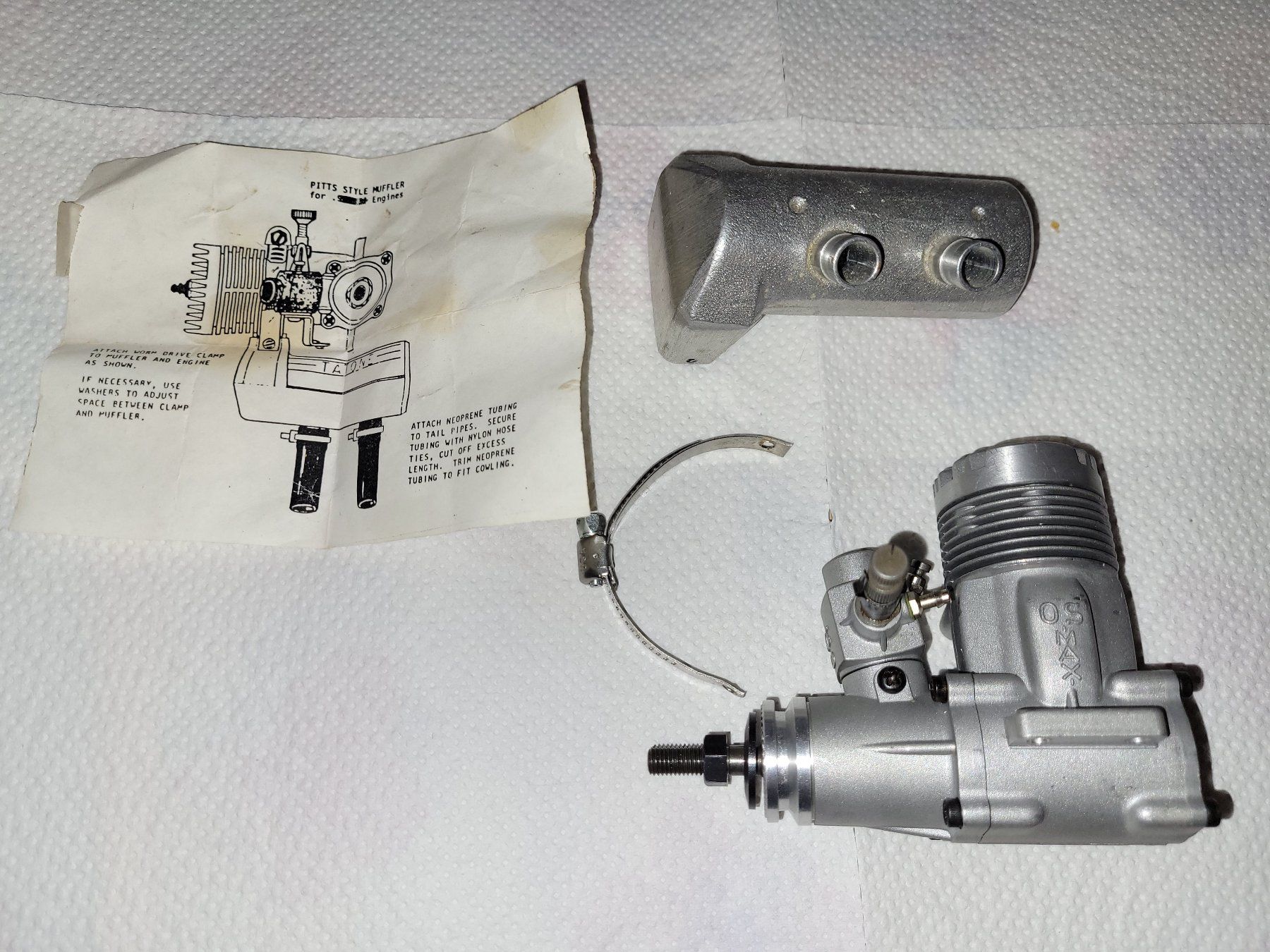 Modellismo RC: OS MAX 40 SR, mit Pitts Style Muffler – Usato da Winterthur venduto da testi67