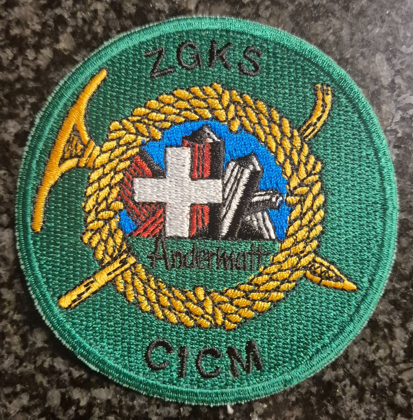 Schweizer Armee Placchette & Badge: Ärmelabzeichen / Badge A95 – Usato da Dottikon venduto da Robawa