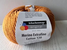 1 Knäuel Merino Extrafine Cotton 120 Schachenmayr
