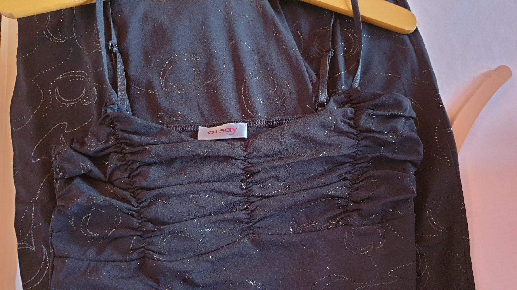 Vestiti: Kleid lang Orsey M Schwarz, Polyester/Elastan – Nuovo (secondo la descrizione) da Biel/Bienne venduto da Bormida64 2