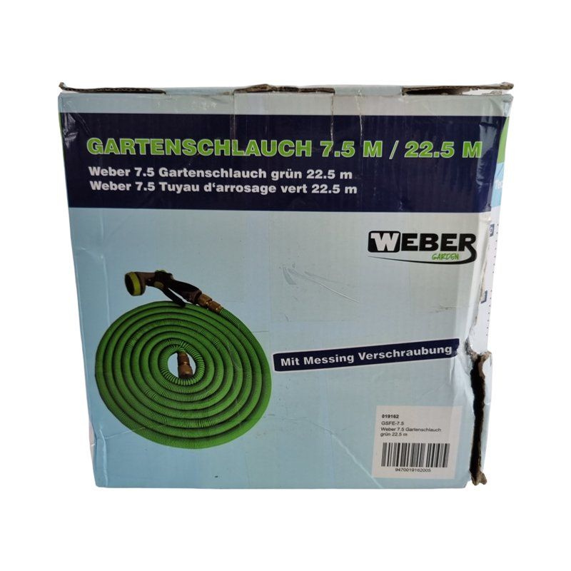 Rohre & Schläuche: WEBER GARDEN Gartenschlauch 7.5 - 22.5 Meter – Neu (gemäss Beschreibung) aus Wangen b. Olten von Restwert_Wangen
