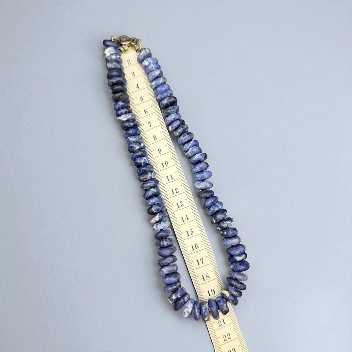 Catenine: Blaue Sodalit-Halskette, Vintage – Usato da Lamone venduto da LaCantinaMagica 9