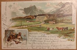 Litho, Souvenir du Simplon um 1900
