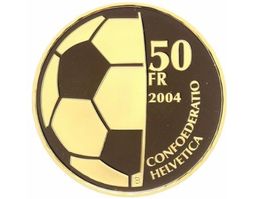 50 Franken Goldmünze 2004 FIFA, Polierte Platte