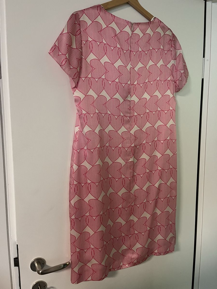 Vestiti: Wunderschönes Kleid mit Herzmuster 100% Seide – Nuovo (secondo la descrizione) da Uster venduto da Kalici1 1