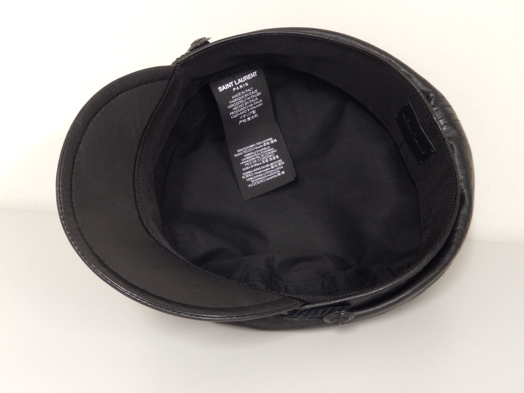 Saint Laurent Hüte, Mützen & Caps: Orig. SAINT LAURENT Ledermütze Gr. S – Neu (gemäss Beschreibung) aus Tuggen von vivira 4
