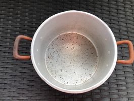 Vintage Kochtopf klein  Alu mit 2 Griffen