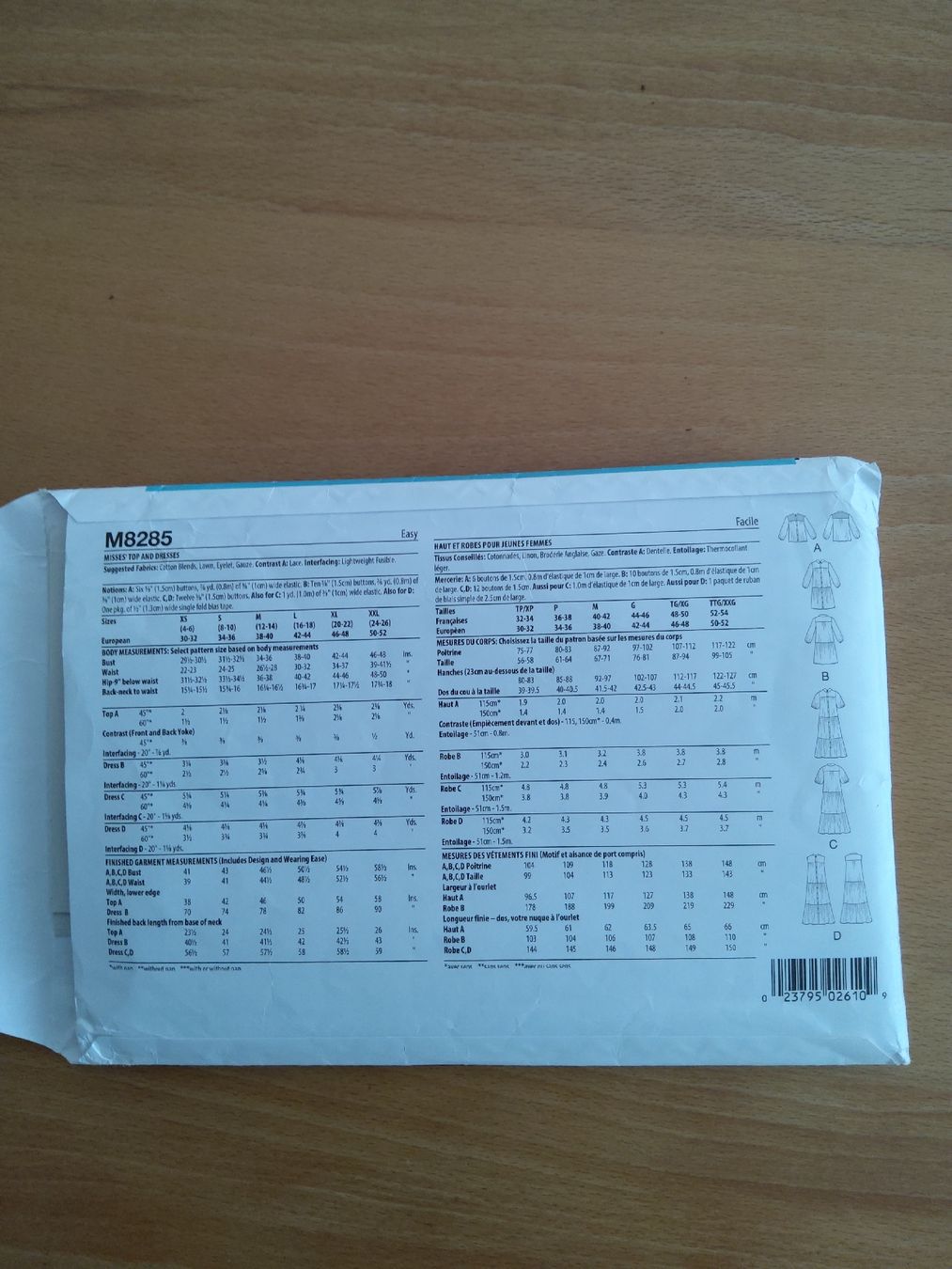 Schnittmuster: Schnittmuster McCall's 8285 – Neu (gemäss Beschreibung) aus Schaffhausen von cundaswelt10 1